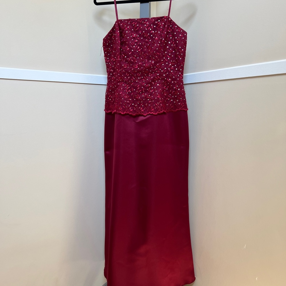 May Queen Burgundy Formal Dress